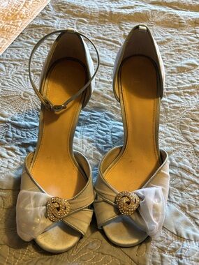 Cinderella/DSW collaboration:  Evening Heels with Bow and Crystal Accent